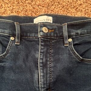 LOFT High-Rise Dark Indigo Jeans